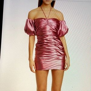 Cinq a sept pink Tati puff sleeve dress